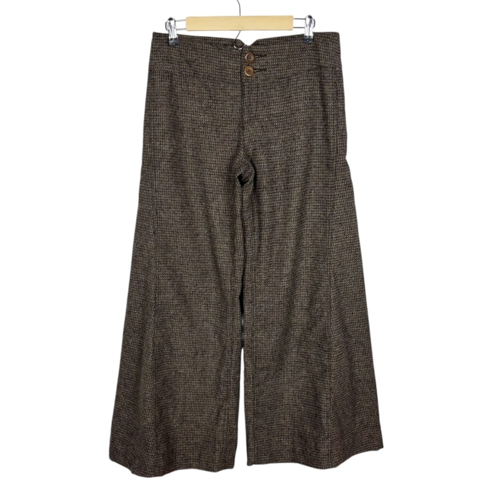 Free People Extreme Flare Tweed Pants Wool Blend Size 6 - Picture 8 of 8